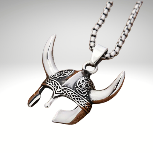 Viking Miğfer Maske Kolye