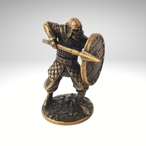 Kalkanlı Viking Savaşçı Figürü