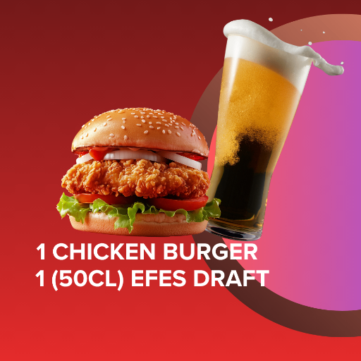 Tavuk Burger + Efes Fıçı (50cl)